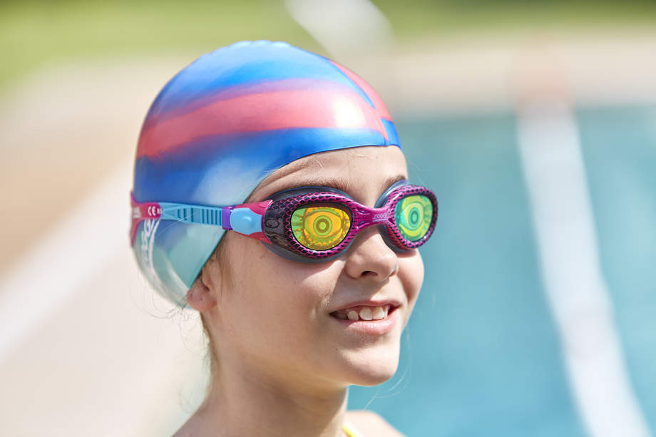 Blue Zoggs Sea Demon Hologram Junior Swimming Goggles Pink 
