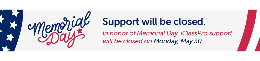 Memorial Day Closure Announcement